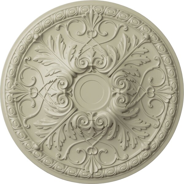Ekena Millwork Tristan Ceiling Medallion (Fits Canopies up to 6 1/4"), 32 3/8"OD x 3 1/2"P, Clear Yellow CM32TNCYF - main
